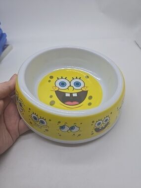 SpongeBob Squarepants Yellow Ceramic Pet Bowl